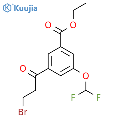 Ethyl 3-(3-bromopropanoyl)-5-(difluoromethoxy)benzoate structure