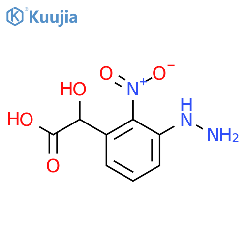 3-Hydrazinyl-2-nitromandelic acid structure