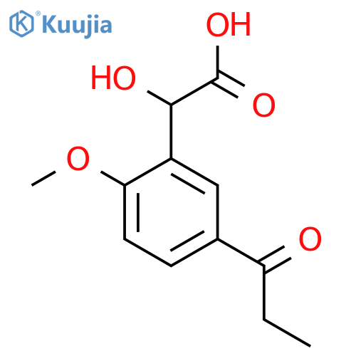 2-Methoxy-5-propionylmandelic acid structure