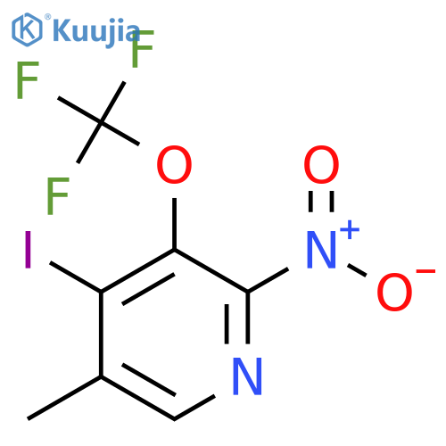 4-Iodo-5-methyl-2-nitro-3-(trifluoromethoxy)pyridine structure