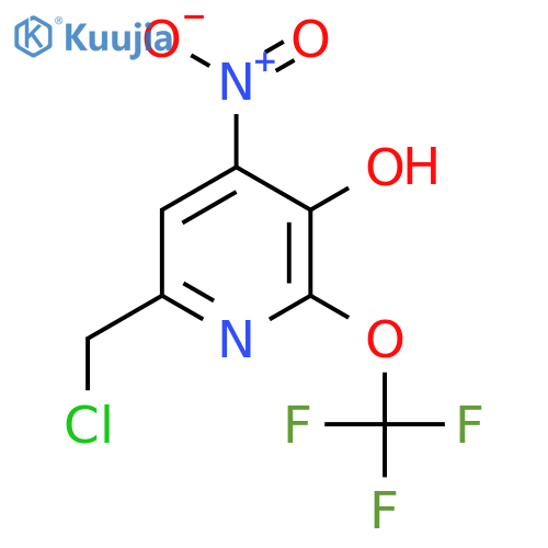 6-(Chloromethyl)-3-hydroxy-4-nitro-2-(trifluoromethoxy)pyridine structure