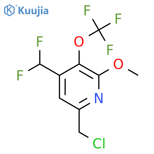 6-(Chloromethyl)-4-(difluoromethyl)-2-methoxy-3-(trifluoromethoxy)pyridine structure