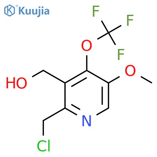 2-(Chloromethyl)-5-methoxy-4-(trifluoromethoxy)pyridine-3-methanol structure