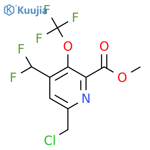 Methyl 6-(chloromethyl)-4-(difluoromethyl)-3-(trifluoromethoxy)pyridine-2-carboxylate structure