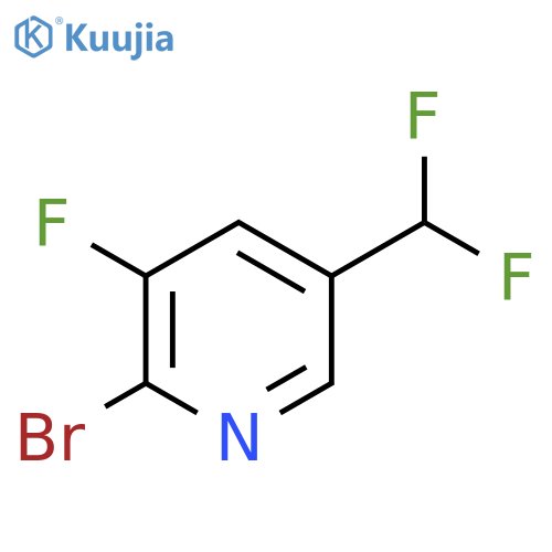2-Bromo-5-(difluoromethyl)-3-fluoropyridine structure