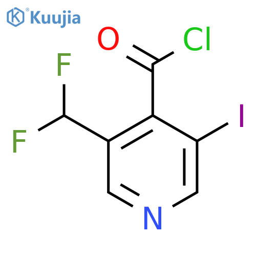 3-(Difluoromethyl)-5-iodopyridine-4-carbonyl chloride structure