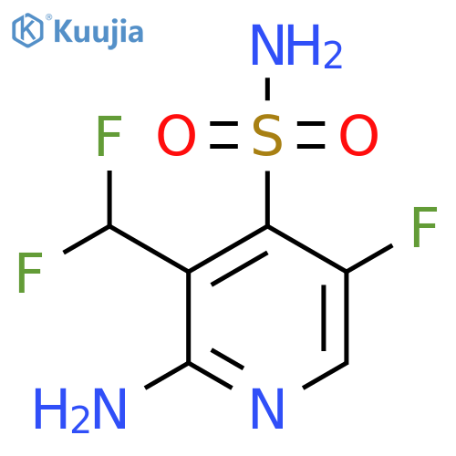 2-Amino-3-(difluoromethyl)-5-fluoropyridine-4-sulfonamide structure