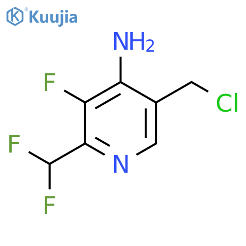 4-Amino-5-(chloromethyl)-2-(difluoromethyl)-3-fluoropyridine structure