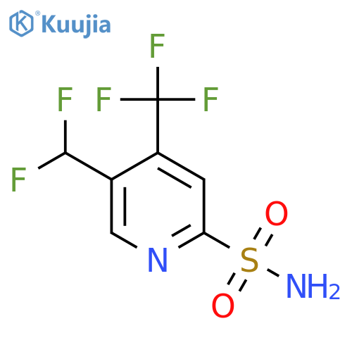 5-(Difluoromethyl)-4-(trifluoromethyl)pyridine-2-sulfonamide structure