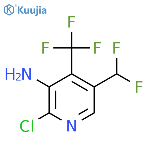 3-Amino-2-chloro-5-(difluoromethyl)-4-(trifluoromethyl)pyridine structure