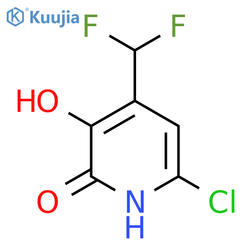 6-Chloro-4-(difluoromethyl)-2,3-dihydroxypyridine structure