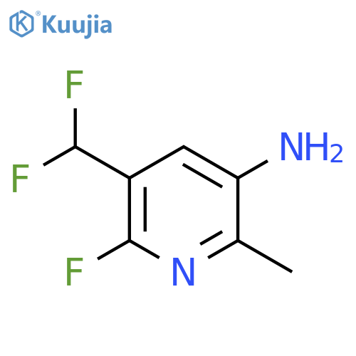 3-Amino-5-(difluoromethyl)-6-fluoro-2-methylpyridine structure