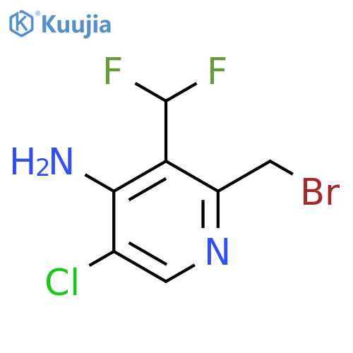 4-Amino-2-(bromomethyl)-5-chloro-3-(difluoromethyl)pyridine structure
