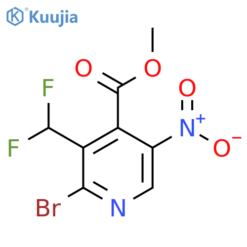 Methyl 2-bromo-3-(difluoromethyl)-5-nitropyridine-4-carboxylate structure