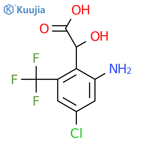 2-Amino-4-chloro-6-(trifluoromethyl)mandelic acid structure