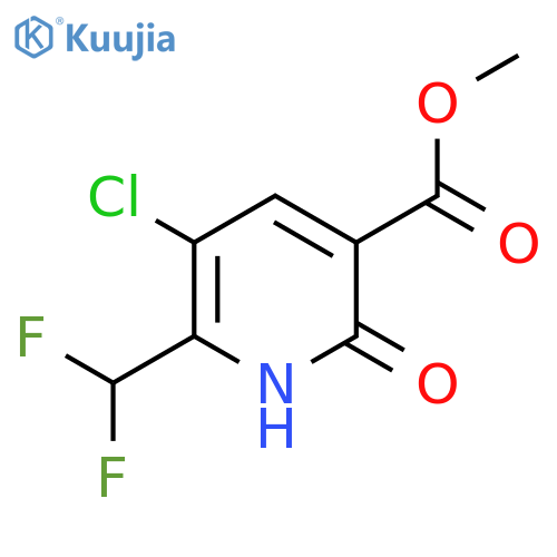 Methyl 3-chloro-2-(difluoromethyl)-6-hydroxypyridine-5-carboxylate structure