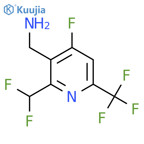 3-(Aminomethyl)-2-(difluoromethyl)-4-fluoro-6-(trifluoromethyl)pyridine structure