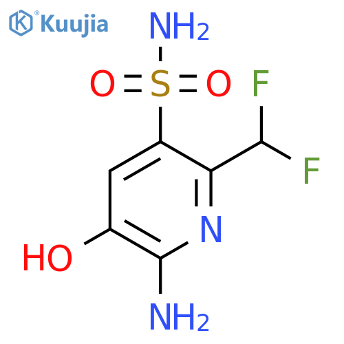 2-Amino-6-(difluoromethyl)-3-hydroxypyridine-5-sulfonamide structure