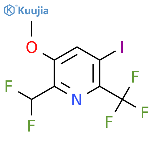 2-(Difluoromethyl)-5-iodo-3-methoxy-6-(trifluoromethyl)pyridine structure