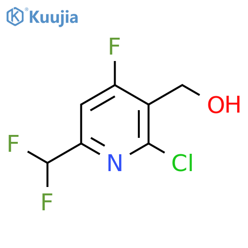 2-Chloro-6-(difluoromethyl)-4-fluoropyridine-3-methanol structure