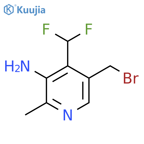 3-Amino-5-(bromomethyl)-4-(difluoromethyl)-2-methylpyridine structure