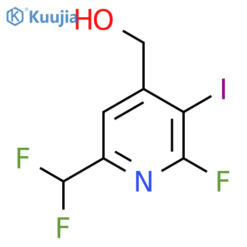 6-(Difluoromethyl)-2-fluoro-3-iodopyridine-4-methanol structure
