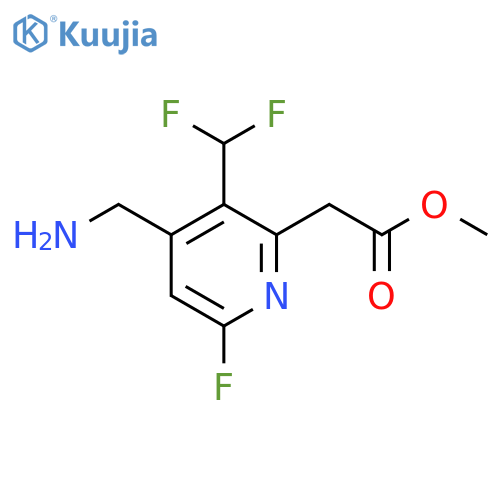 Methyl 4-(aminomethyl)-3-(difluoromethyl)-6-fluoropyridine-2-acetate structure