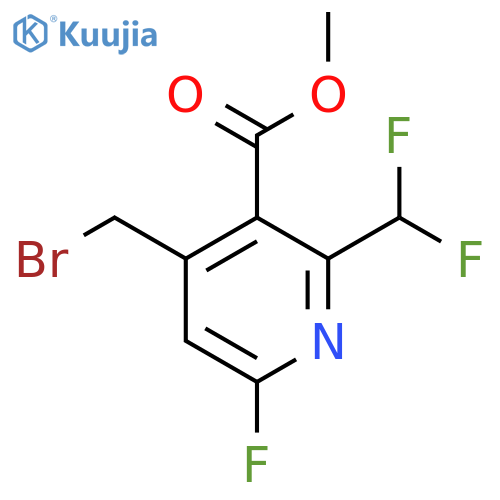 Methyl 4-(bromomethyl)-2-(difluoromethyl)-6-fluoropyridine-3-carboxylate structure