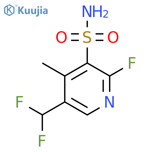 5-(Difluoromethyl)-2-fluoro-4-methylpyridine-3-sulfonamide structure