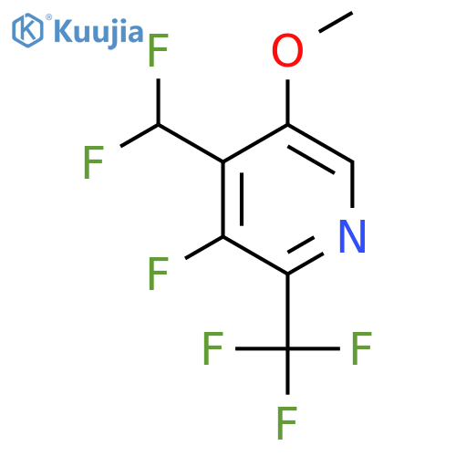 4-(Difluoromethyl)-3-fluoro-5-methoxy-2-(trifluoromethyl)pyridine structure