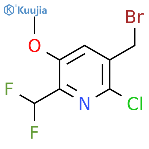 3-(Bromomethyl)-2-chloro-6-(difluoromethyl)-5-methoxypyridine structure