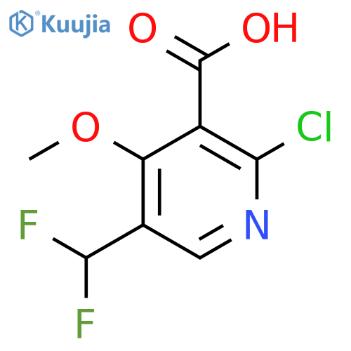2-Chloro-5-(difluoromethyl)-4-methoxypyridine-3-carboxylic acid structure