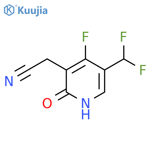 5-(Difluoromethyl)-4-fluoro-2-hydroxypyridine-3-acetonitrile structure