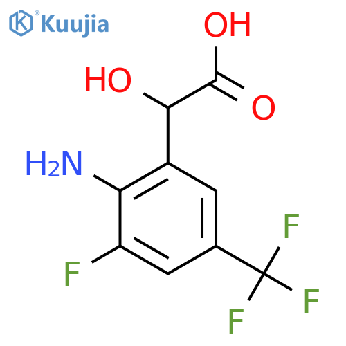 2-Amino-3-fluoro-5-(trifluoromethyl)mandelic acid structure