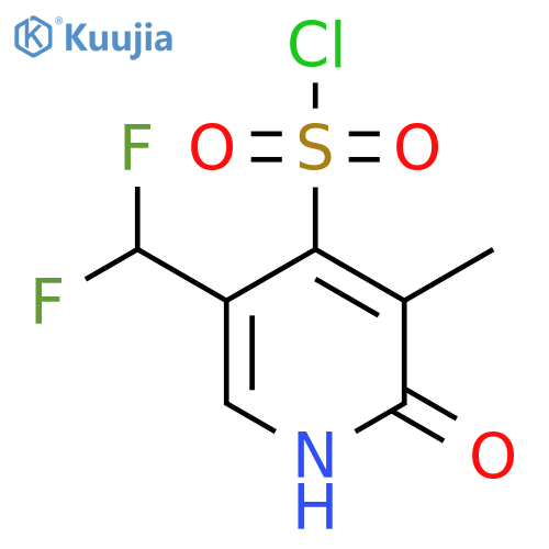 5-(Difluoromethyl)-2-hydroxy-3-methylpyridine-4-sulfonyl chloride structure