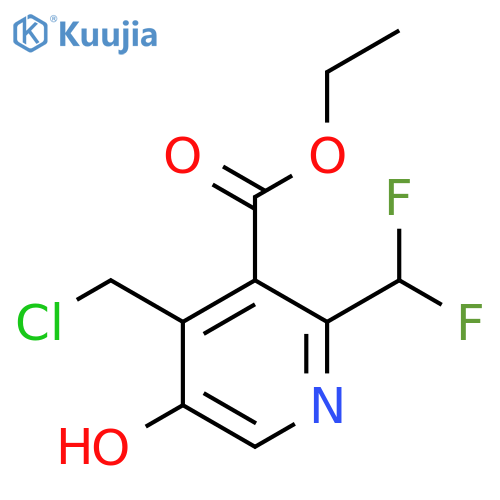 Ethyl 4-(chloromethyl)-2-(difluoromethyl)-5-hydroxypyridine-3-carboxylate structure