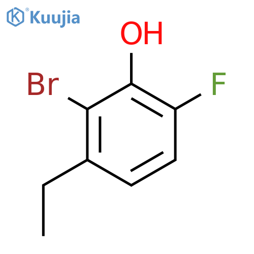 2-Bromo-3-ethyl-6-fluorophenol structure