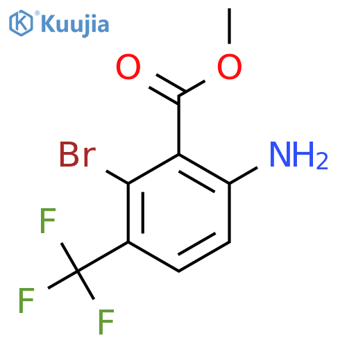 Methyl 6-amino-2-bromo-3-(trifluoromethyl)benzoate structure