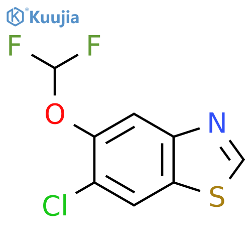6-Chloro-5-(difluoromethoxy)benzothiazole structure