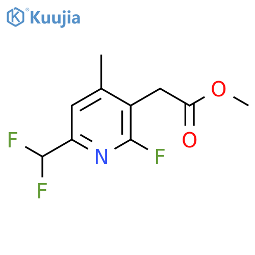 Methyl 6-(difluoromethyl)-2-fluoro-4-methylpyridine-3-acetate structure