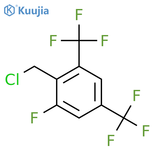 2,4-Bis(trifluoromethyl)-6-fluorobenzyl chloride structure