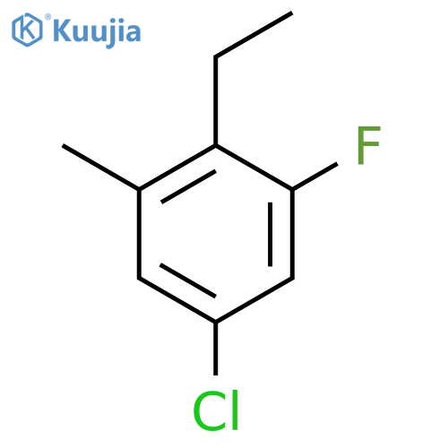 5-Chloro-2-ethyl-3-fluorotoluene structure
