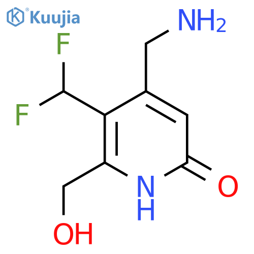 4-(Aminomethyl)-3-(difluoromethyl)-6-hydroxypyridine-2-methanol structure