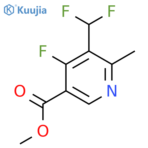 Methyl 3-(difluoromethyl)-4-fluoro-2-methylpyridine-5-carboxylate structure