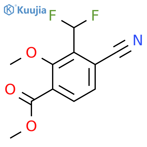 Methyl 4-cyano-3-difluoromethyl-2-methoxybenzoate structure