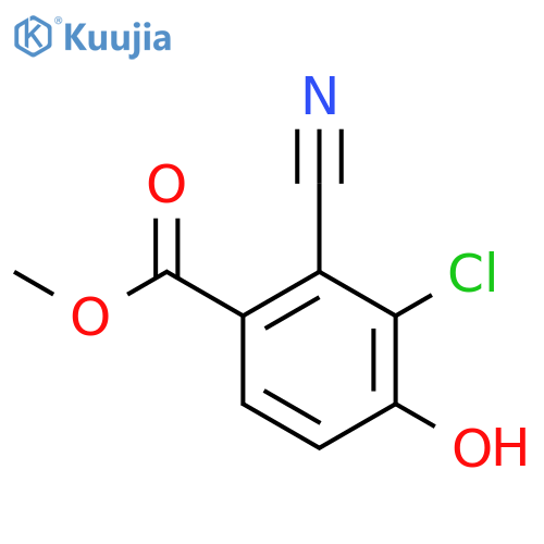 Methyl 3-chloro-2-cyano-4-hydroxybenzoate structure