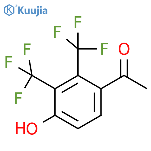 2',3'-Bis(trifluoromethyl)-4'-hydroxyacetophenone structure