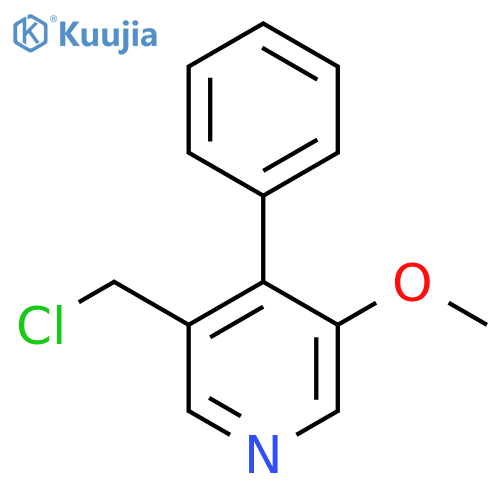 3-Chloromethyl-5-methoxy-4-phenylpyridine structure