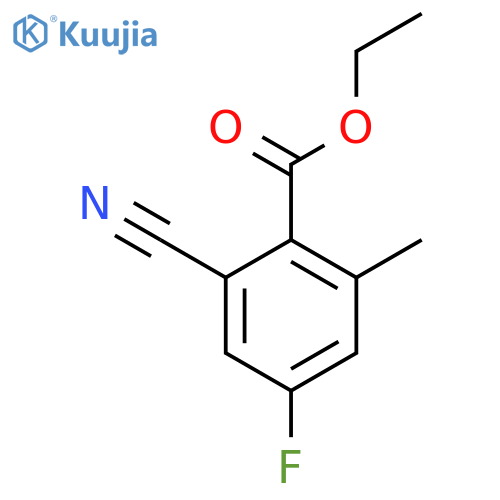 Ethyl 2-cyano-4-fluoro-6-methylbenzoate structure