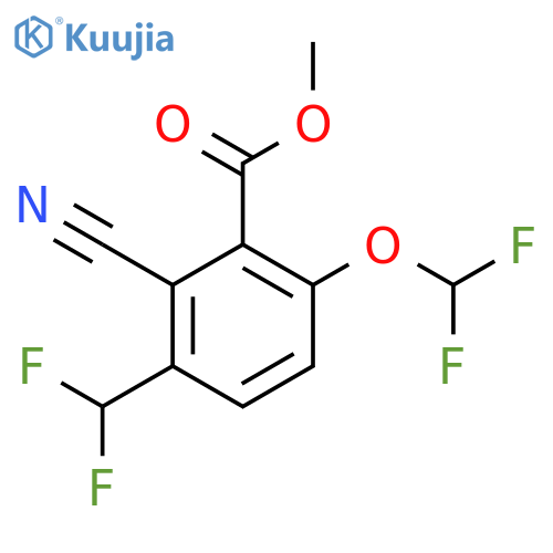 Methyl 2-cyano-6-difluoromethoxy-3-(difluoromethyl)benzoate structure